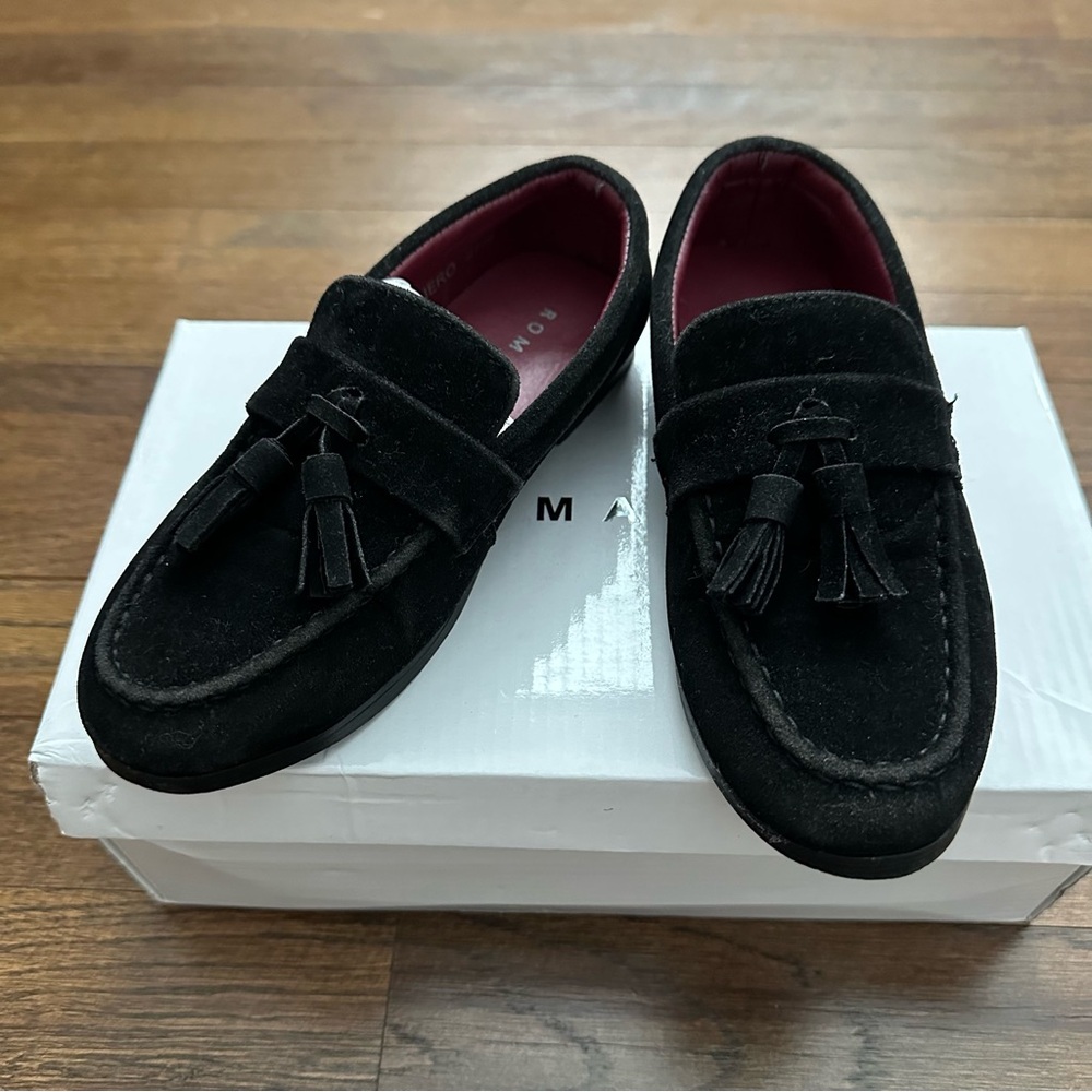 Romano suede smoking shoes